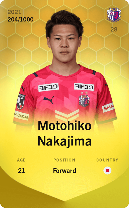 Motohiko Nakajima 2021-22 • Limited 204/1000