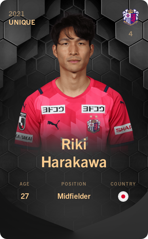 Sorare - Sorare Official - Riki Harakawa 2021-22 • Unique - NFT # 56504872753875658537867521887196024805676600935651304853668450043537072547691