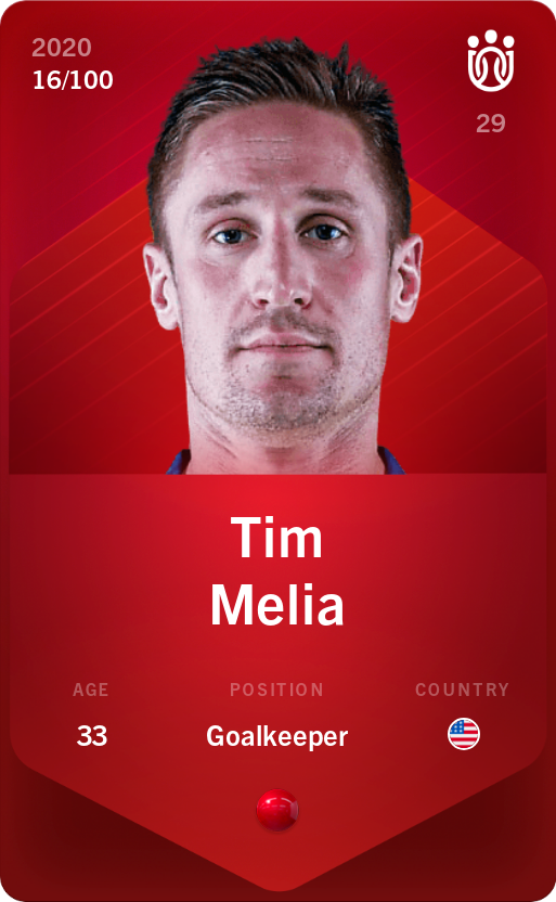 Sorare - Sorare Official - Tim Melia 2020-21 • Rare 16/100 - NFT # 61145257294309941073547334933643526665153605572880846147683858488144222937051