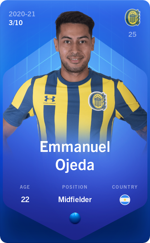 Sorare - Sorare Official - Emmanuel Ojeda 2020-21 • Super Rare 3/10 - NFT # 57353514135712051123806318711068275636344226142992086522630099886097667760809