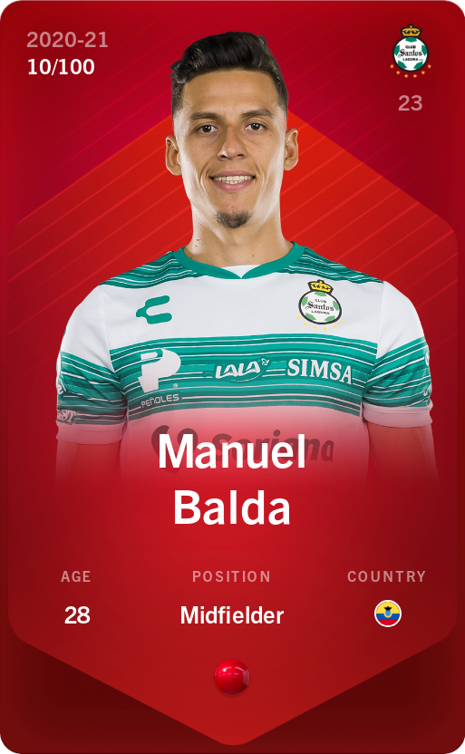Sorare - Sorare Official - Manuel Balda 2020-21 • Rare 10/100 - NFT # 17124326080540665223449246441352054631602649499410224261629861827401686501110