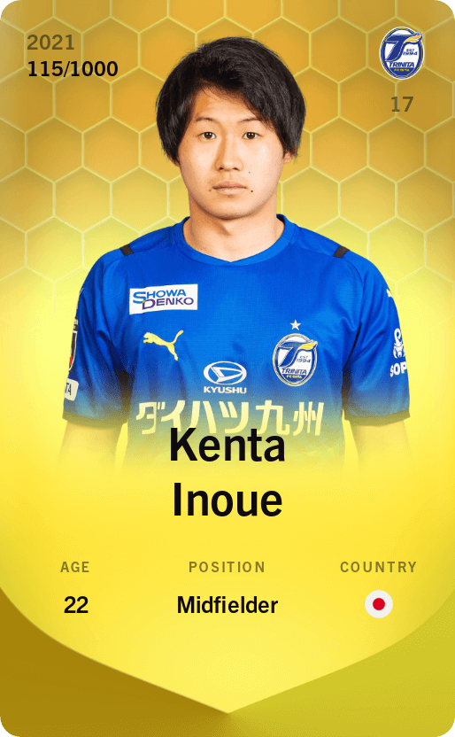 Kenta Inoue 2021-22 • Limited 115/1000
