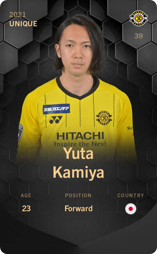 Sorare - Sorare Official - Yuta Kamiya 2021-22 • Unique - NFT # 114062131730689771547037687843047553283700139120149928917743293056726884667539