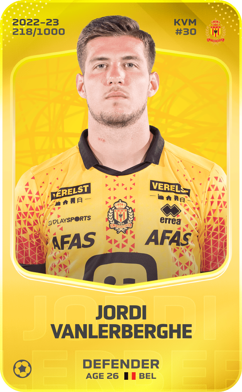 Jordi Vanlerberghe 2022-23 • Limited 218/1000