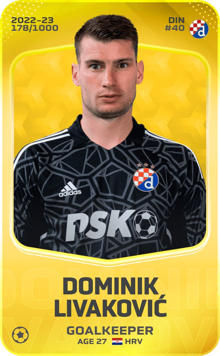 Dominik Livaković 2022-23 • Limited 178/1000