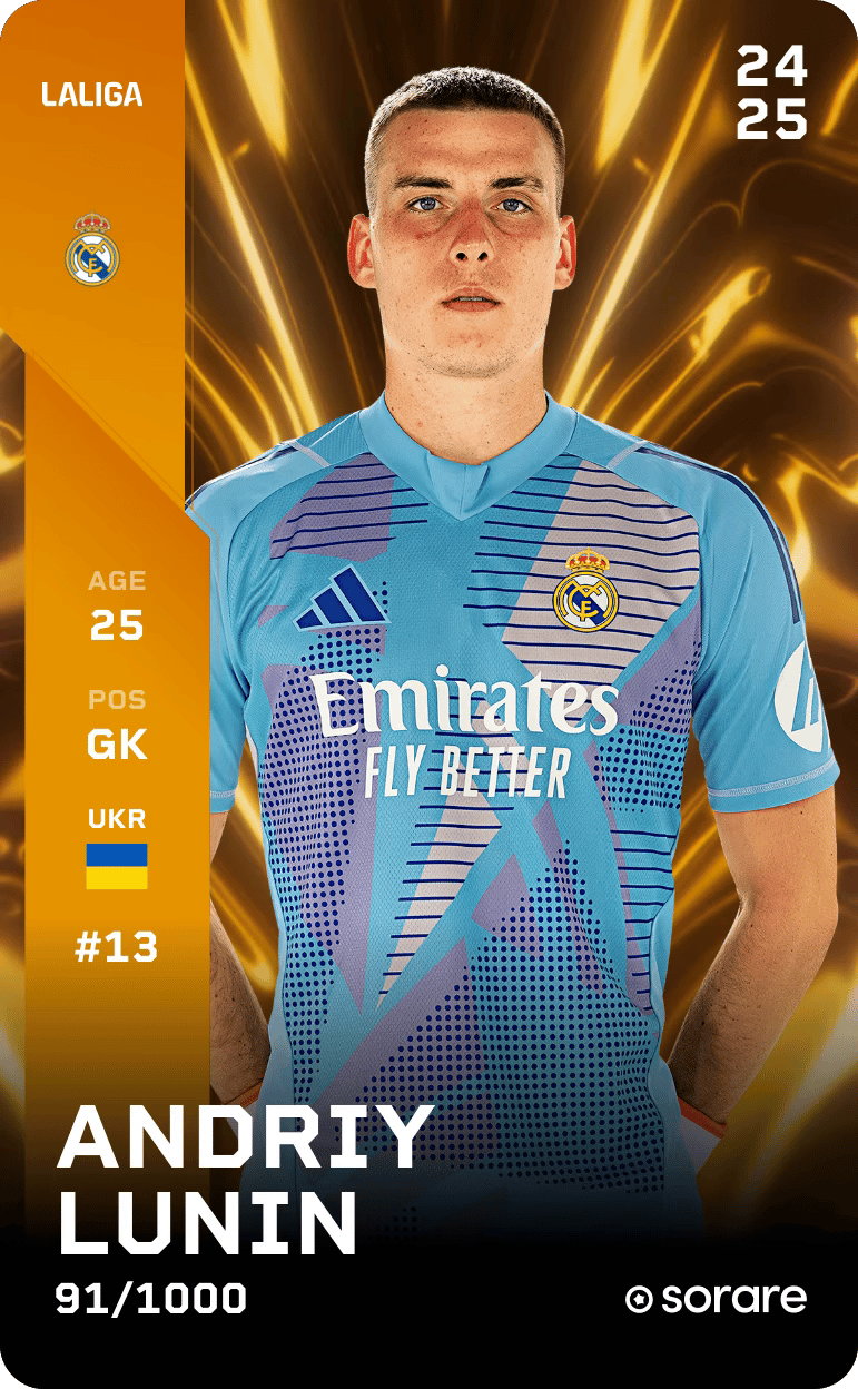 Andriy Lunin 2024-25 • Limited 91/1000