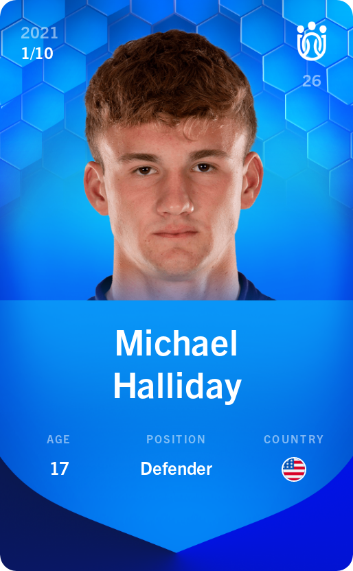 Sorare - Sorare Official - Michael Halliday 2021-22 • Super Rare 1/10 - NFT # 56810933267082850960618826191936452898543535431812857150818632107237016921832