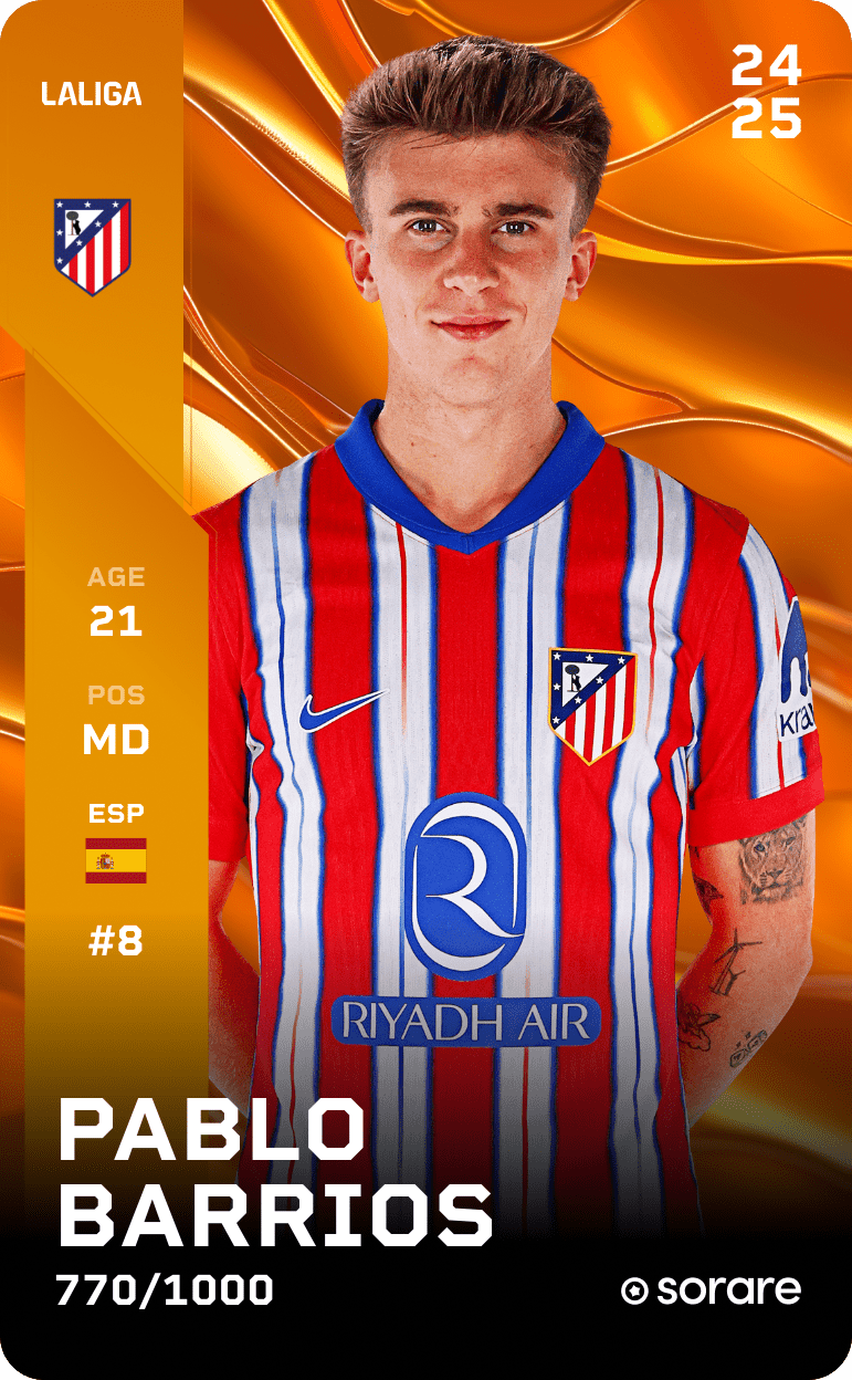 Pablo Barrios 2024-25 • Limited 770/1000