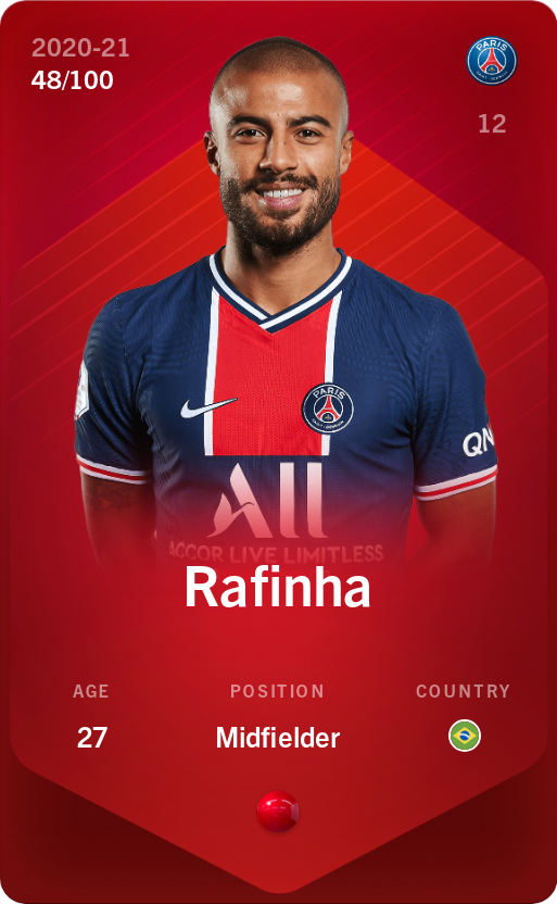 Sorare - Sorare Official - Rafinha 2020-21 • Rare 48/100 - NFT # 23399173217529889886471696662645541758487674423443258507710790626586608496722
