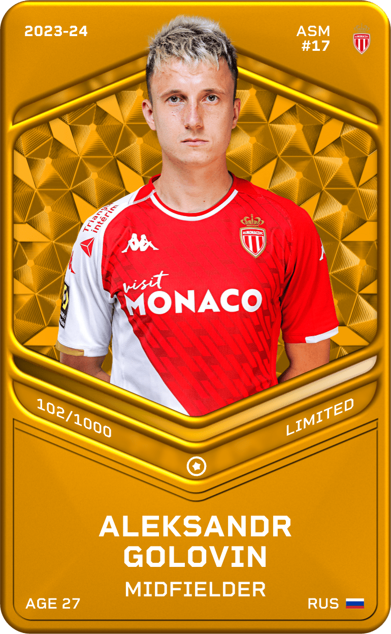Aleksandr Golovin 2023-24 • Limited 102/1000