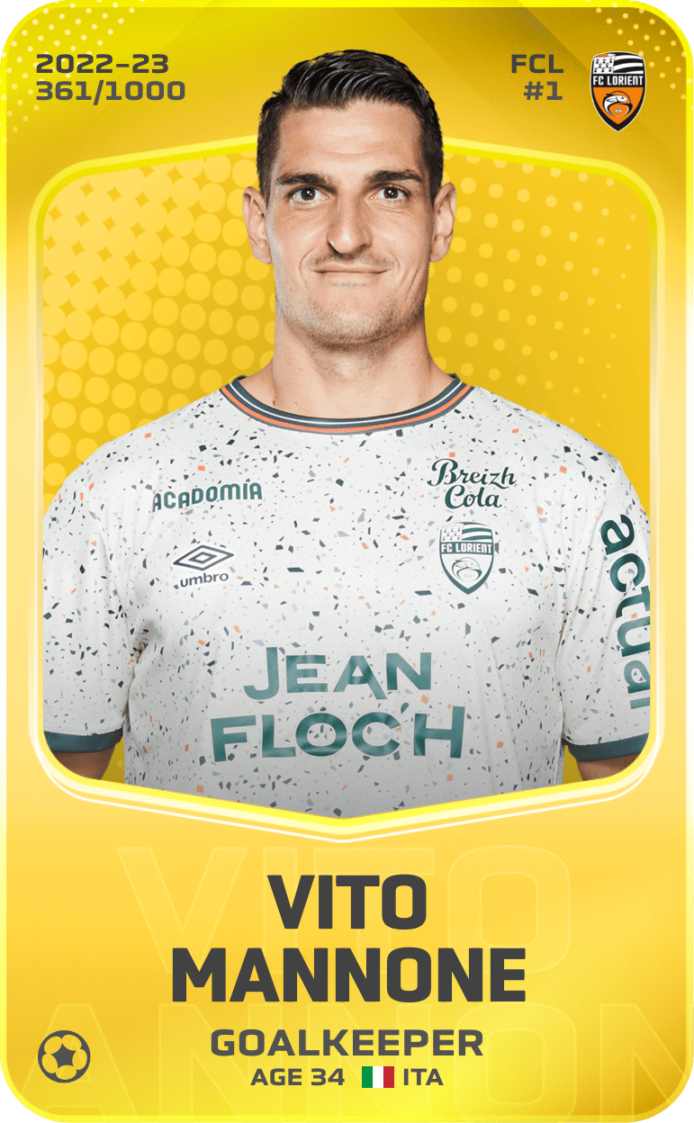 Vito Mannone 2022-23 • Limited 361/1000