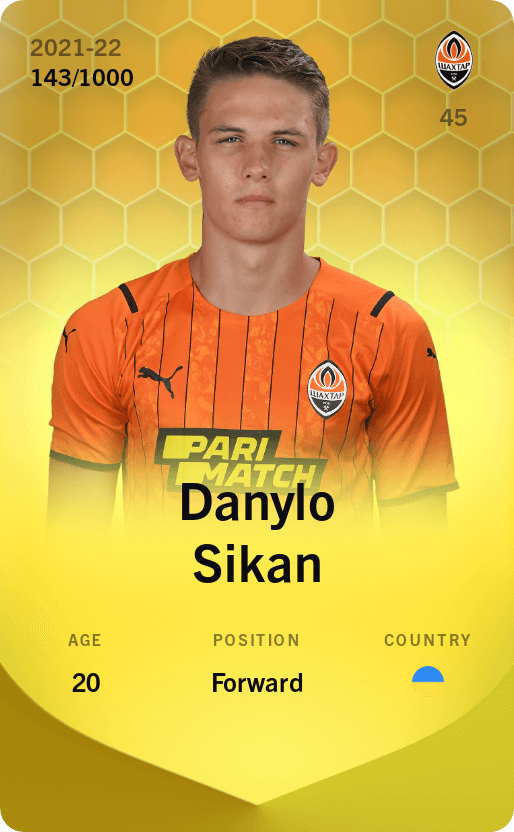 Danylo Sikan 2021-22 • Limited 143/1000