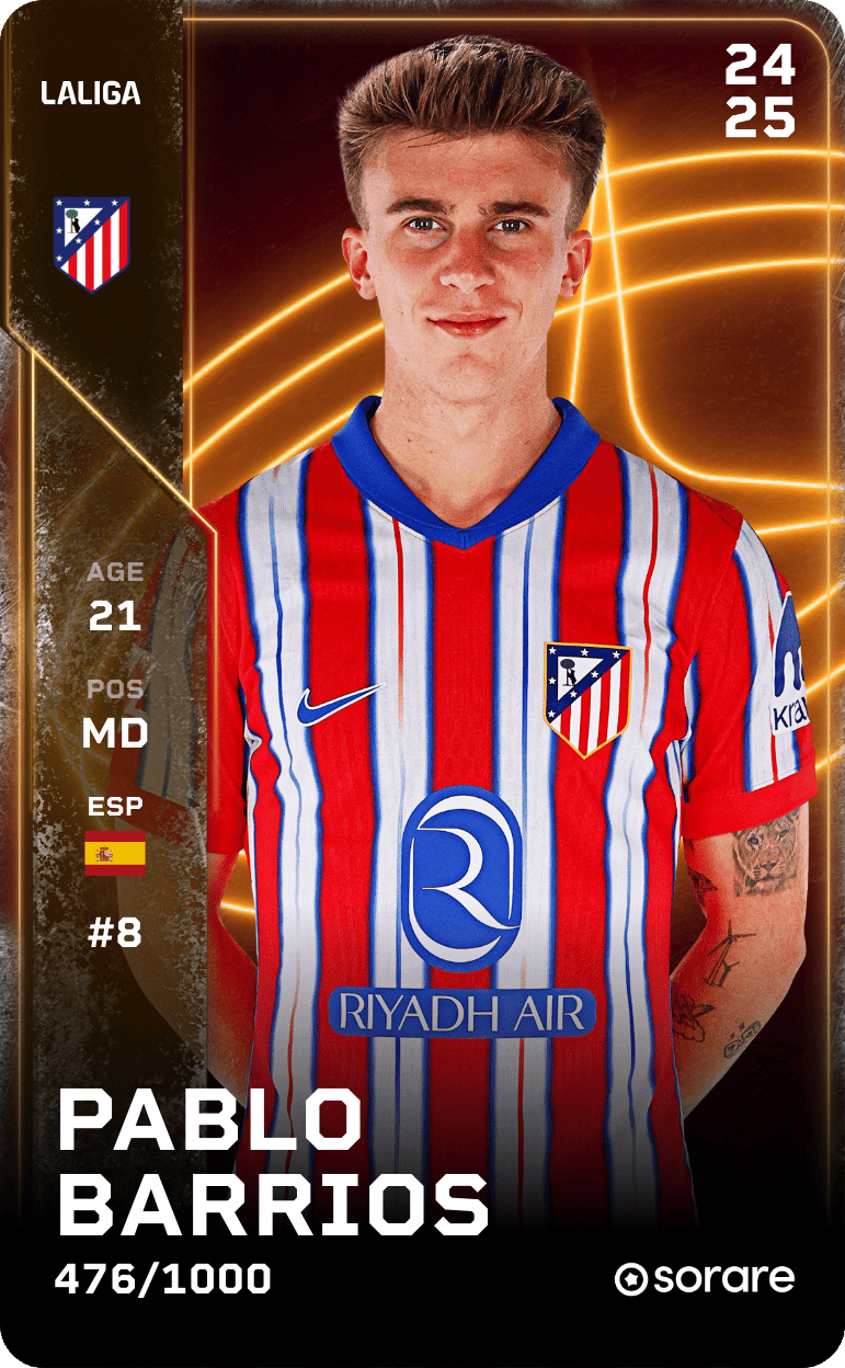 Pablo Barrios 2024-25 • Limited 476/1000