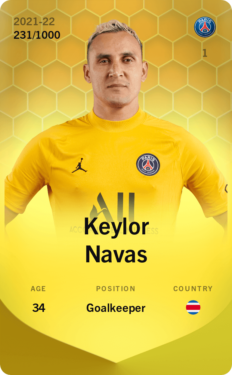 Keylor Navas 2021-22 • Limited 231/1000