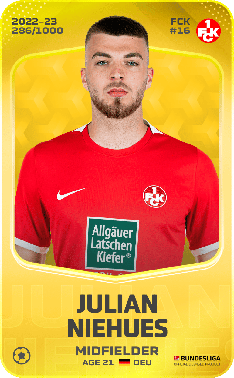 Julian Niehues 2022-23 • Limited 286/1000