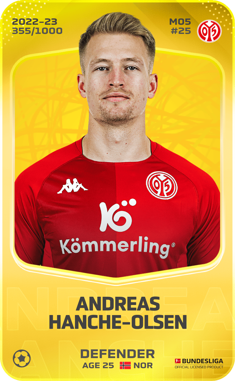 Andreas Hanche-Olsen 2022-23 • Limited 355/1000