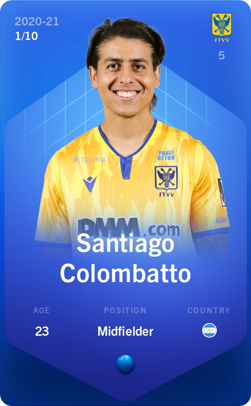 Sorare - Sorare Official - Santiago Colombatto 2020-21 • Super Rare 1/10 - NFT # 107466825748739711752100350668455049347729791808042708771308808546205293221085