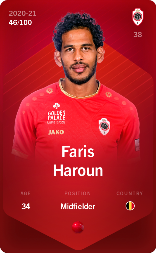 Sorare - Sorare Official - Faris Haroun 2020-21 • Rare 46/100 - NFT # 72182304665780055441244788436766507429070006469120500052087480677778644594872