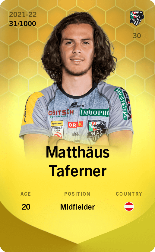 Matthäus Taferner 2021-22 • Limited 31/1000