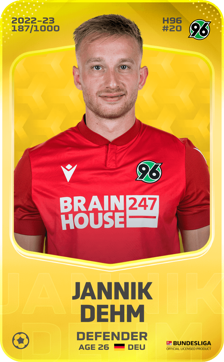 Jannik Dehm 2022-23 • Limited 187/1000