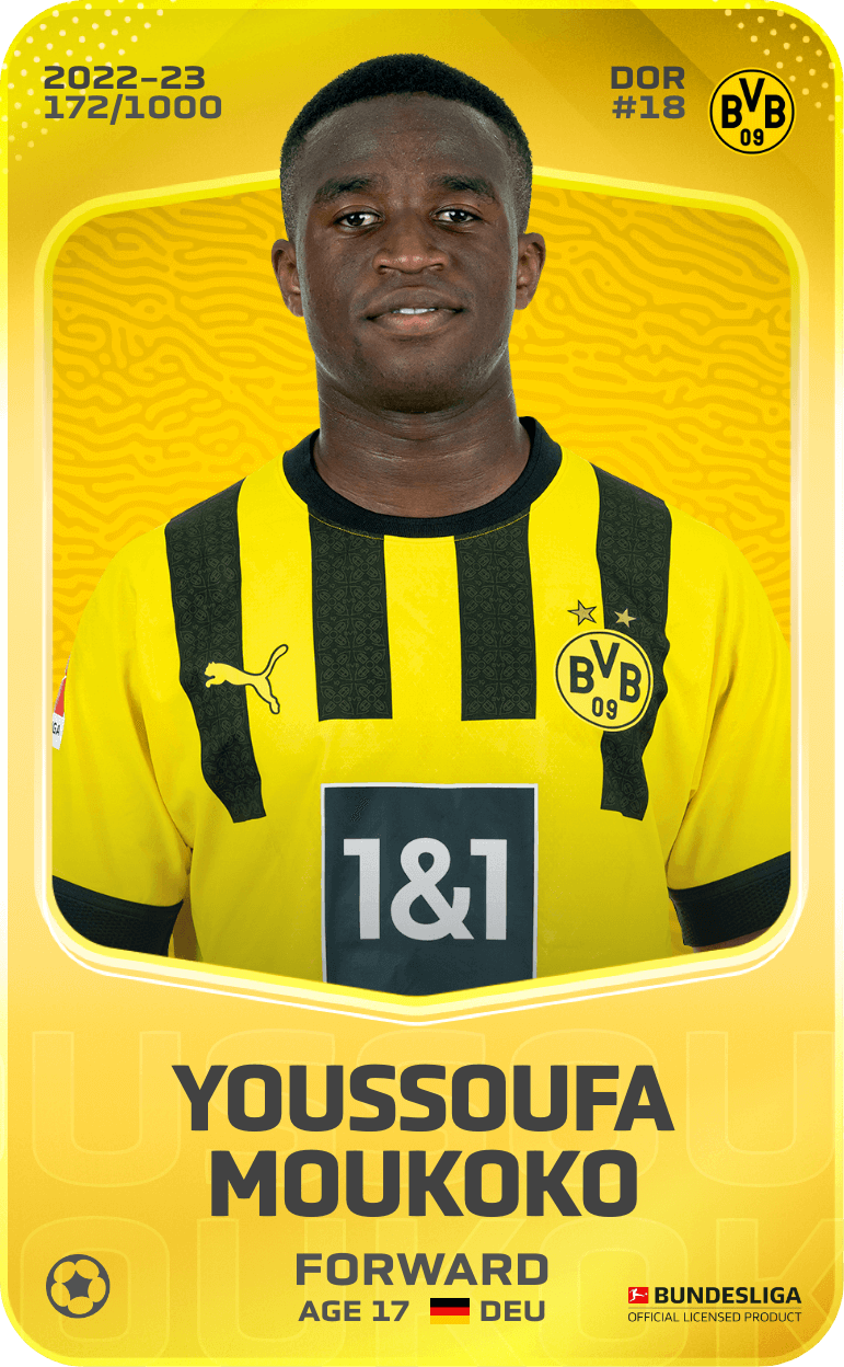 Youssoufa Moukoko 2022-23 • Limited 172/1000