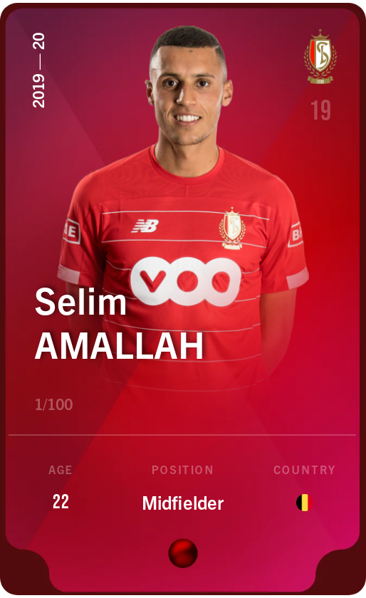 Sorare - Sorare Official - Selim Amallah 2019-20 • Rare 1/100 - NFT # 27500585084445588470100112084048521463336683459940801079348678255922092290740