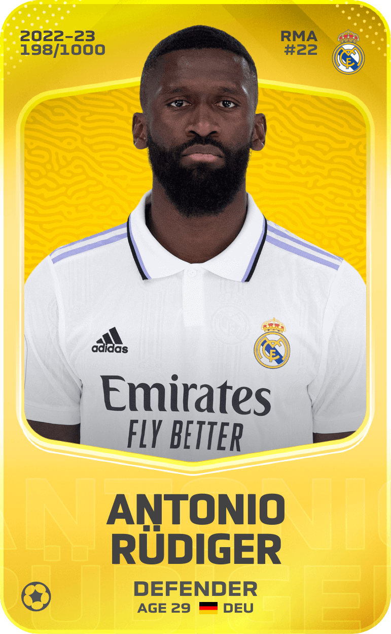 Antonio Rüdiger 2022-23 • Limited 198/1000