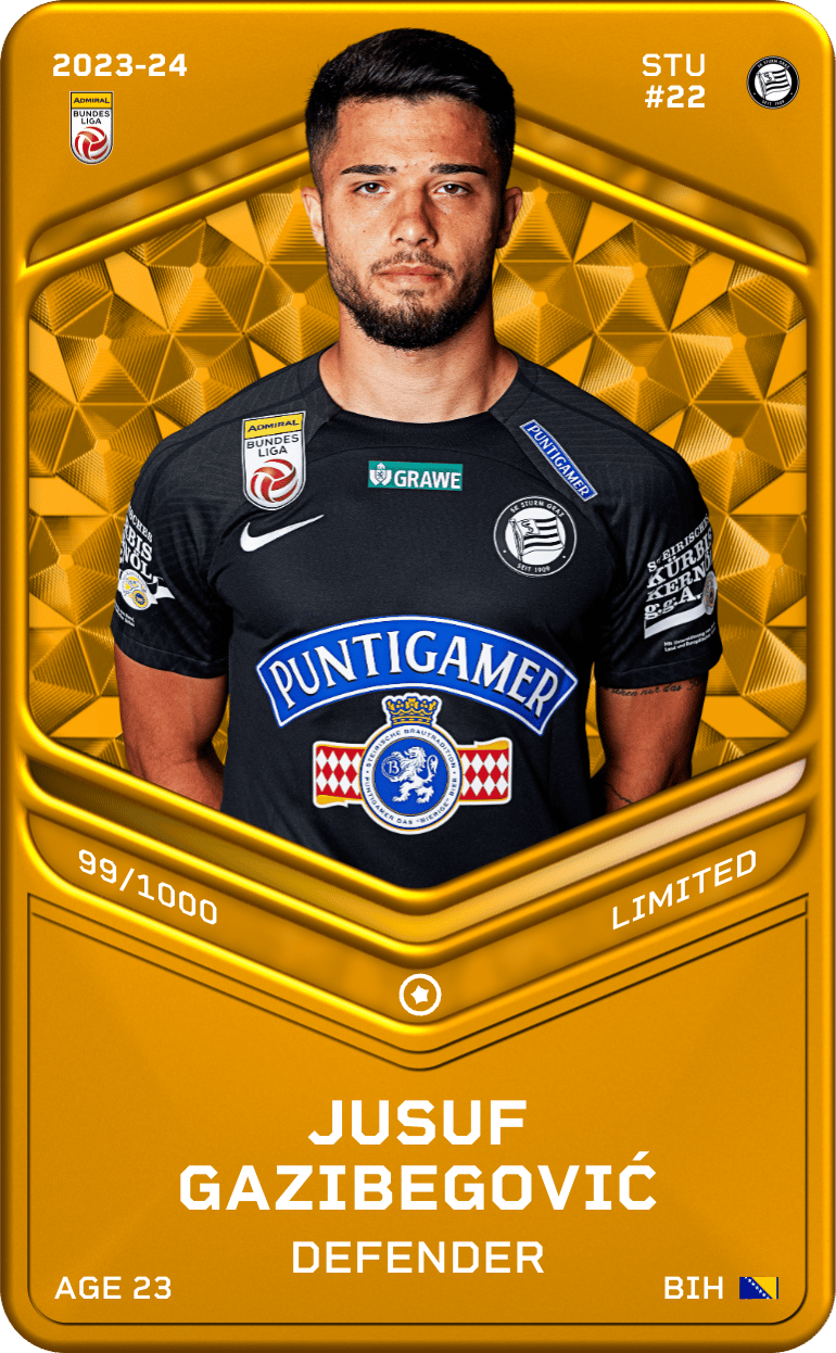 Jusuf Gazibegović 2023-24 • Limited 99/1000