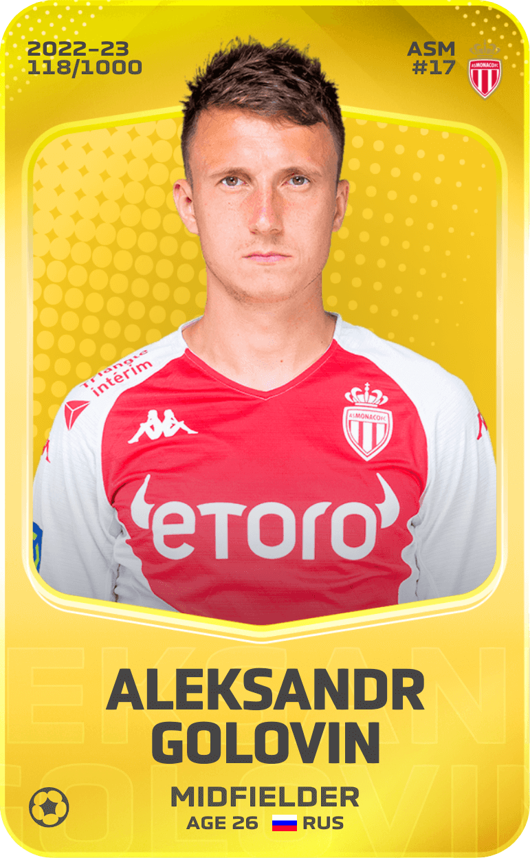 Aleksandr Golovin 2022-23 • Limited 118/1000