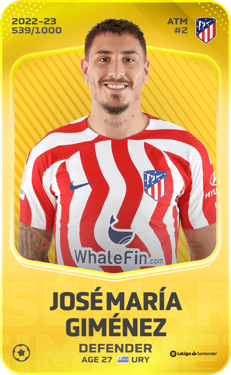 José María Giménez 2022-23 • Limited 539/1000