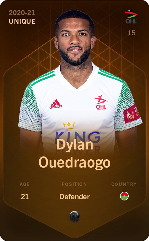 Sorare - Sorare Official - Dylan Ouedraogo 2020-21 • Unique - NFT # 99804670647758762368097812982709098551830078720544642535204771374171785441158