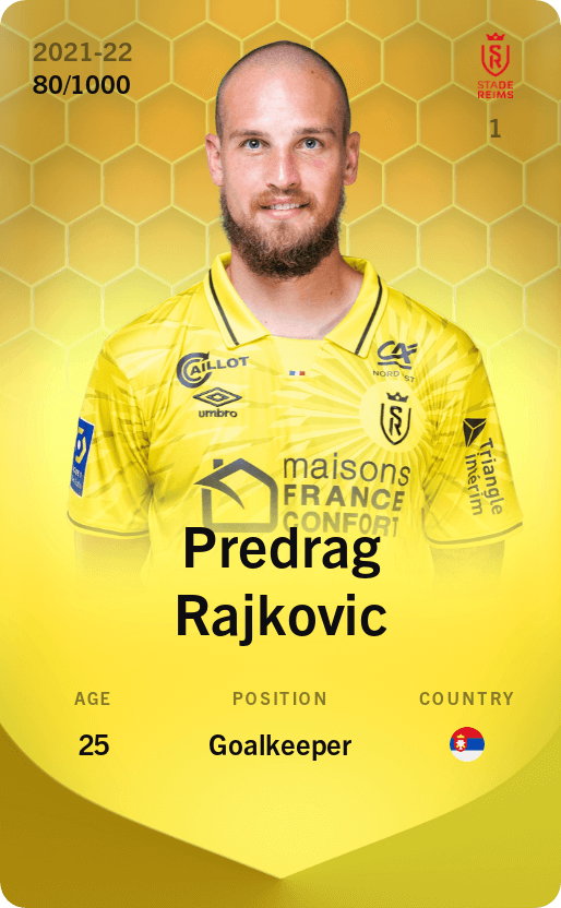 Predrag Rajkovic 2021-22 • Limited 80/1000