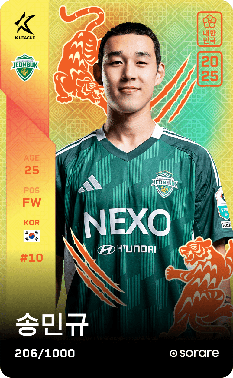 Song Min-Kyu 2025-26 • Limited 206/1000