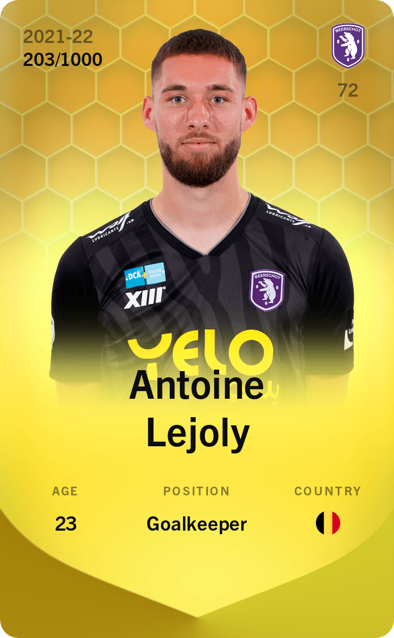 Sorare - Sorare Official - Antoine Lejoly 2021-22 • Limited 203/1000 - NFT # 18821448077747383532903391138803539617251661740820092828195752734241391204517