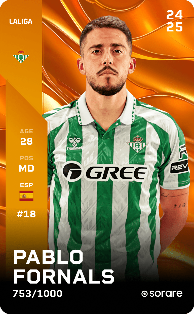 Pablo Fornals 2024-25 • Limited 753/1000