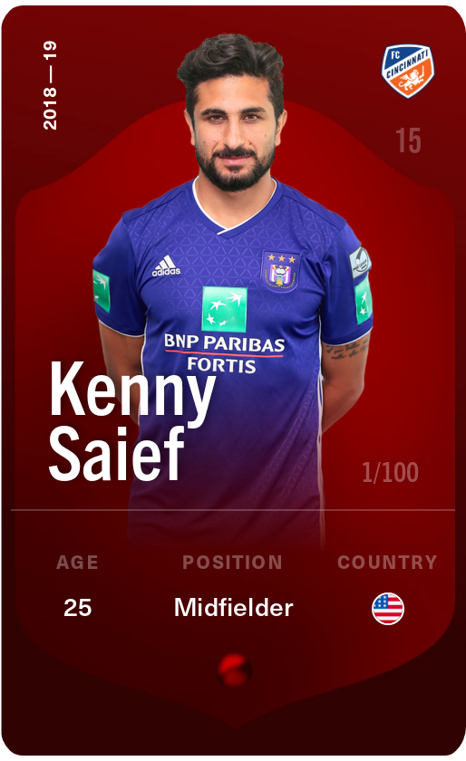 Sorare - Sorare Official - Kenny Saief 2018-19 • Rare 1/100 - NFT # 79229667628515503159969815311274910045692884280355191576418381491215387826734