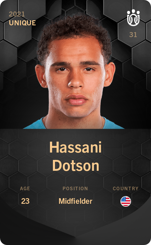 Sorare - Sorare Official - Hassani Dotson 2021-22 • Unique - NFT # 108707673799542182238119892312284794525320502044889436229526862931031316519083