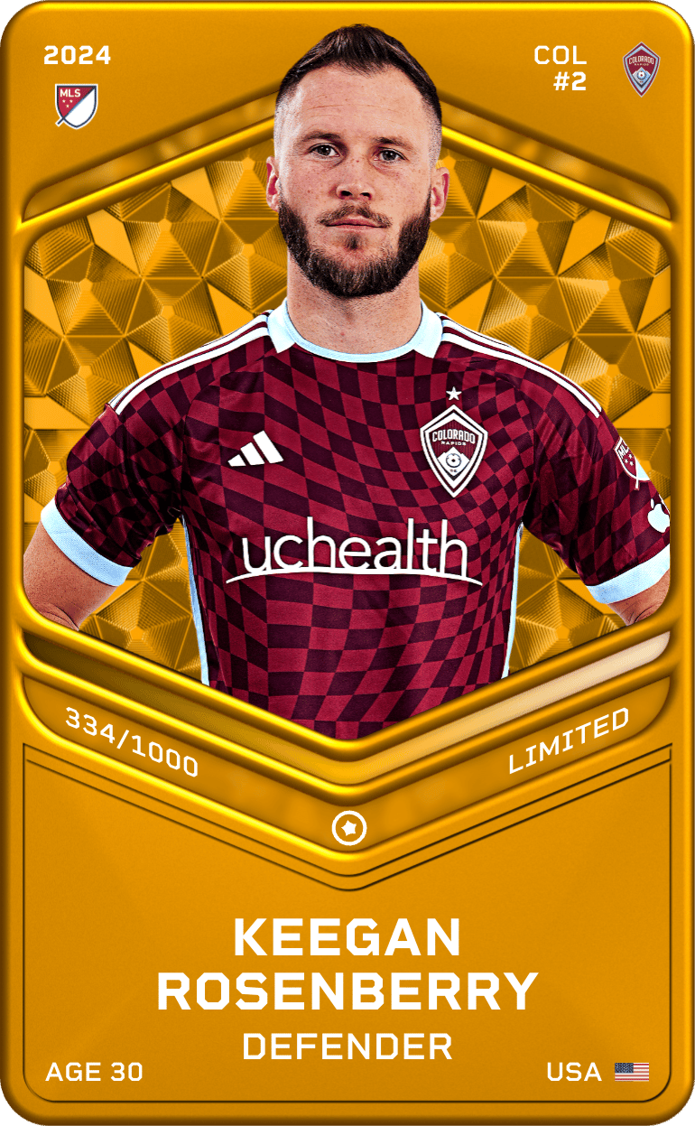 Keegan Rosenberry 2024-25 • Limited 334/1000