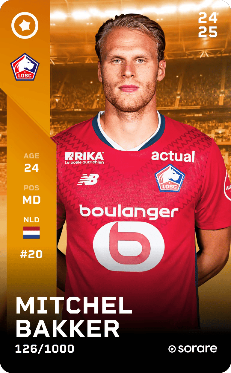 Mitchel Bakker 2024-25 • Limited 126/1000