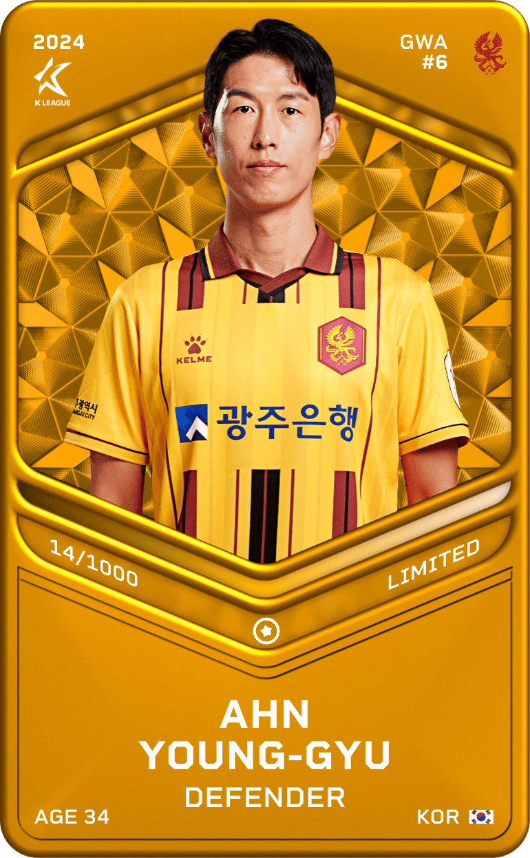 Ahn Young-Gyu 2024-25 • Limited 14/1000