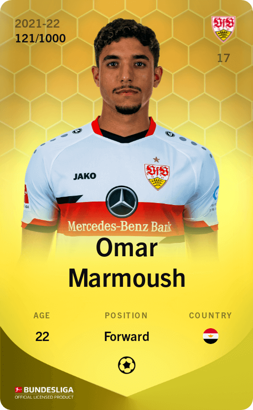 Omar Marmoush 2021-22 • Limited 121/1000