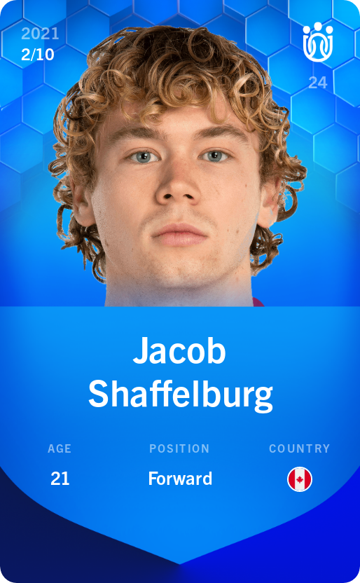 Sorare - Sorare Official - Jacob Shaffelburg 2021-22 • Super Rare 2/10 - NFT # 64300899447682139677318886154344680549519243970915767238784780878009691467835