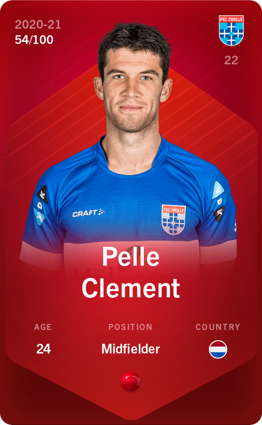 Sorare - Sorare Official - Pelle Clement 2020-21 • Rare 54/100 - NFT # 27700569376125802049628779025337984402965392397084569196698159321895595641984