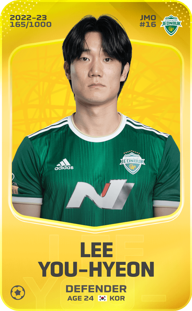Lee You-Hyeon 2022-23 • Limited 165/1000