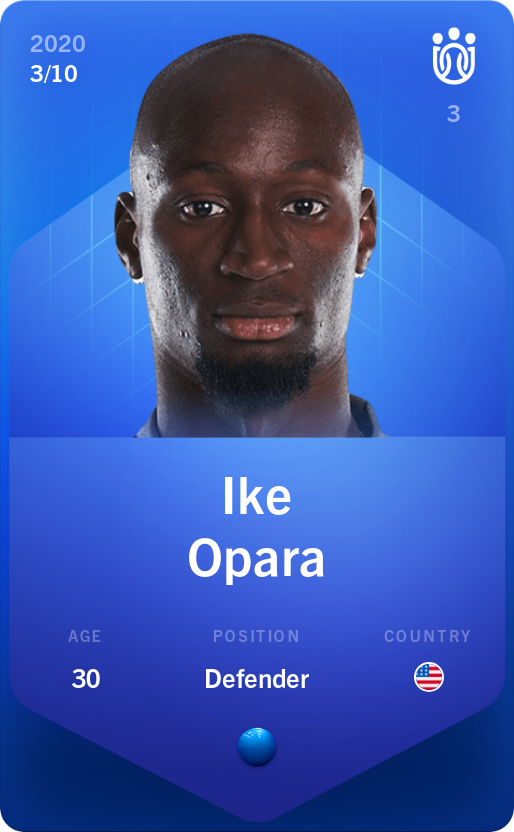 Sorare - Sorare Official - Ike Opara 2020-21 • Super Rare 3/10 - NFT # 66692067720601449048290509086995327479219081131715929939448342464366252599210