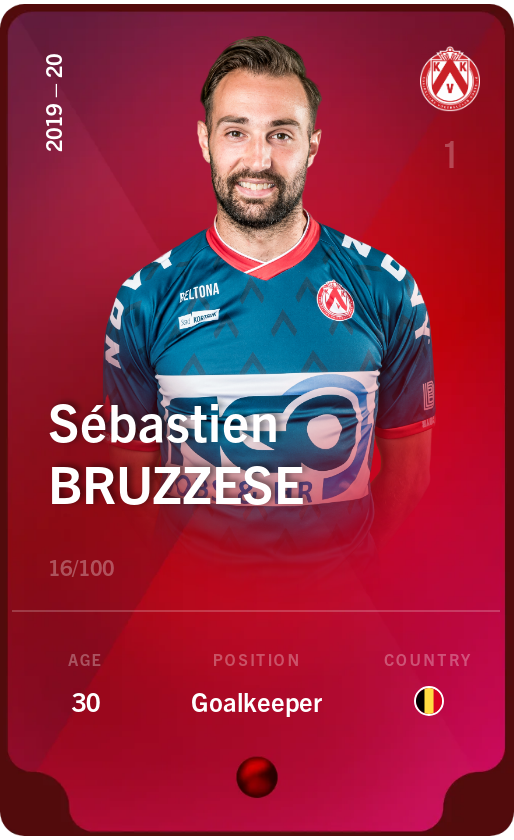 Sorare - Sorare Official - Sébastien Bruzzese 2019-20 • Rare 16/100 - NFT # 38884260094334758261857660021630497327272700085146726438912327807831018113905
