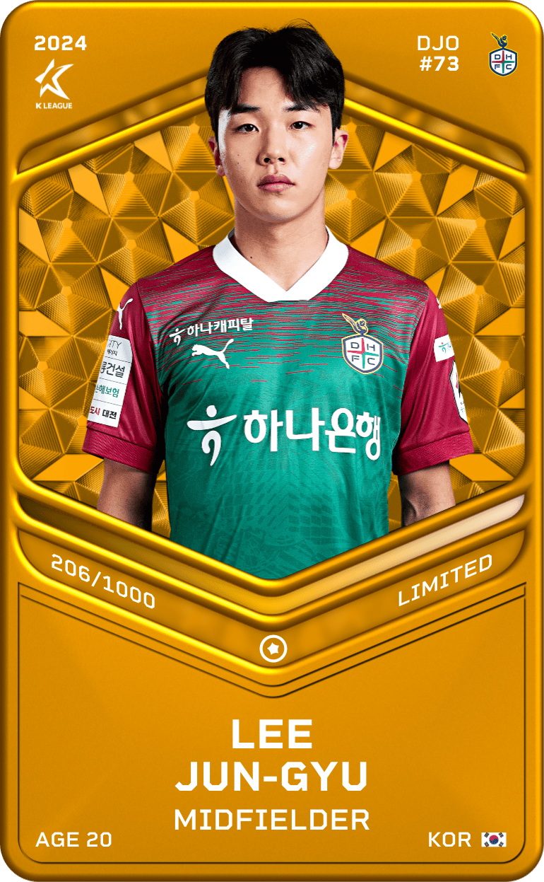 Lee Jun-Gyu 2024-25 • Limited 206/1000