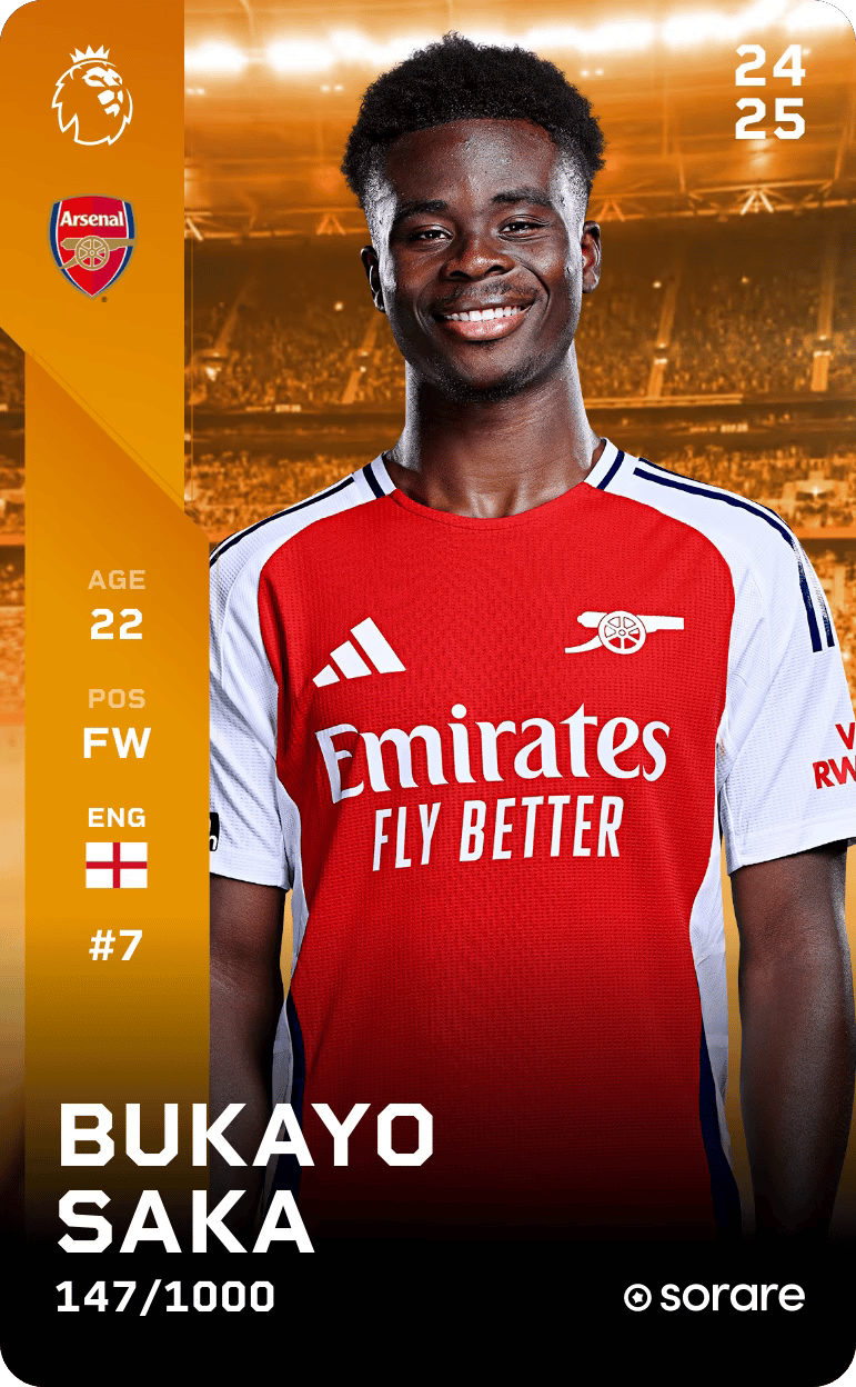 Bukayo Saka 2024-25 • Limited 147/1000