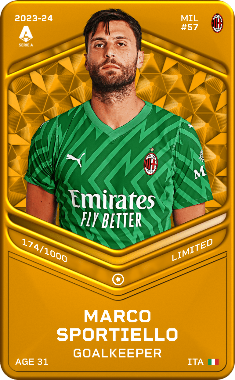 Marco Sportiello 2023-24 • Limited 174/1000