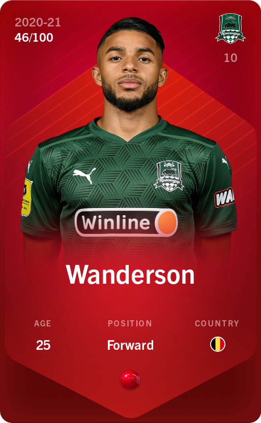 Sorare - Sorare Official - Wanderson 2020-21 • Rare 46/100 - NFT # 66644676535341624509837669144999497364604383937524136513518292805656636698286